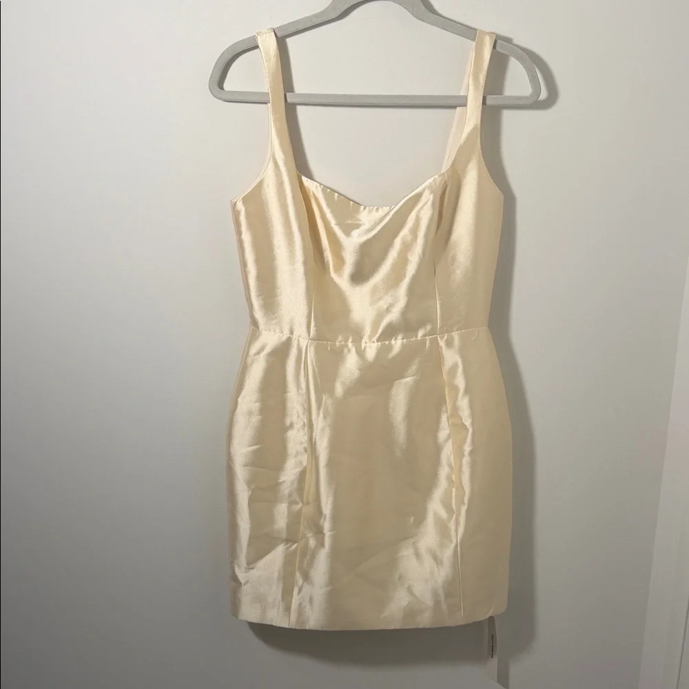 Reformation Cream Square-Neck Mini Dress - Picture 5 of 14